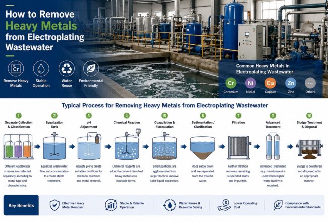 How to Remove Heavy Metals from Electroplating Wastewater