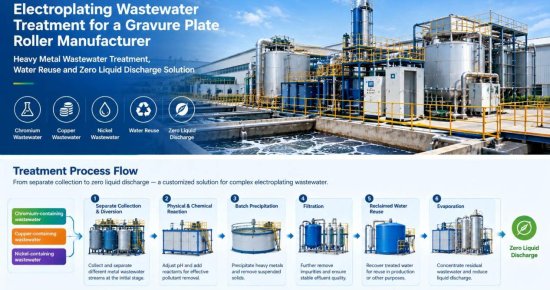 Electroplating Wastewater Treatment for Gravure Plate Roller Manufacturing
