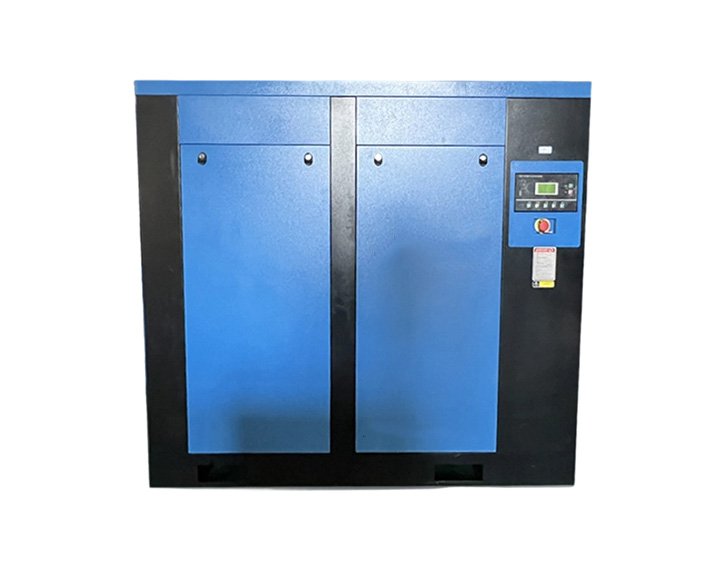 Low-pressure powder conveying screw air compressor