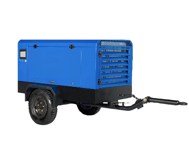 Diesel-powered mobile screw air compressors for coal mines