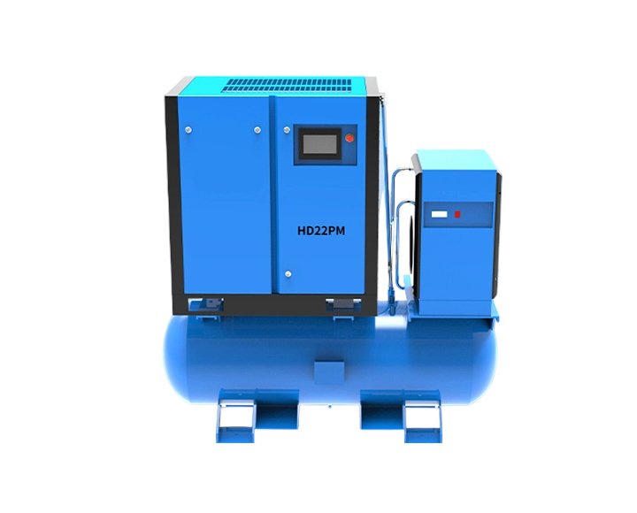 Oil-injected air compressor