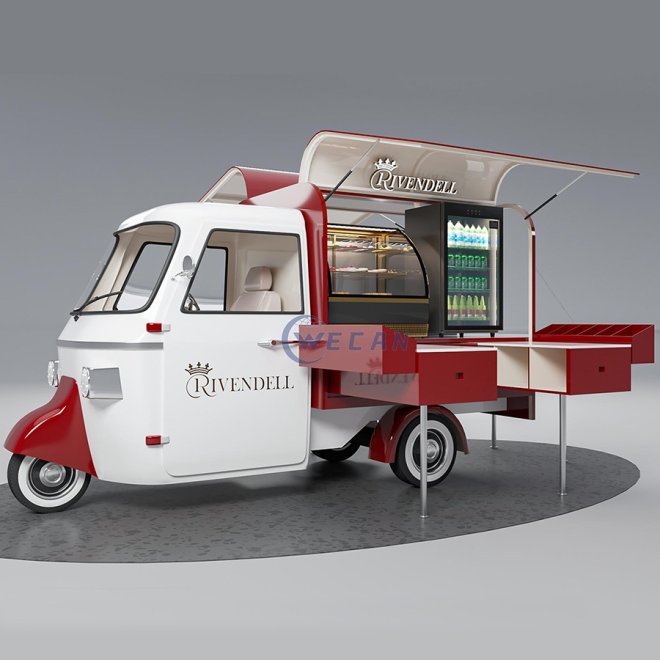 Chariot à pizza Piaggio APE