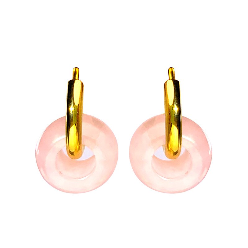 Interlocking Natural Stone earrings