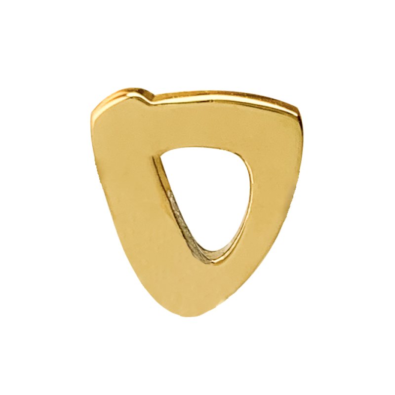 18K golden digital pearl 925 silver needle earrings