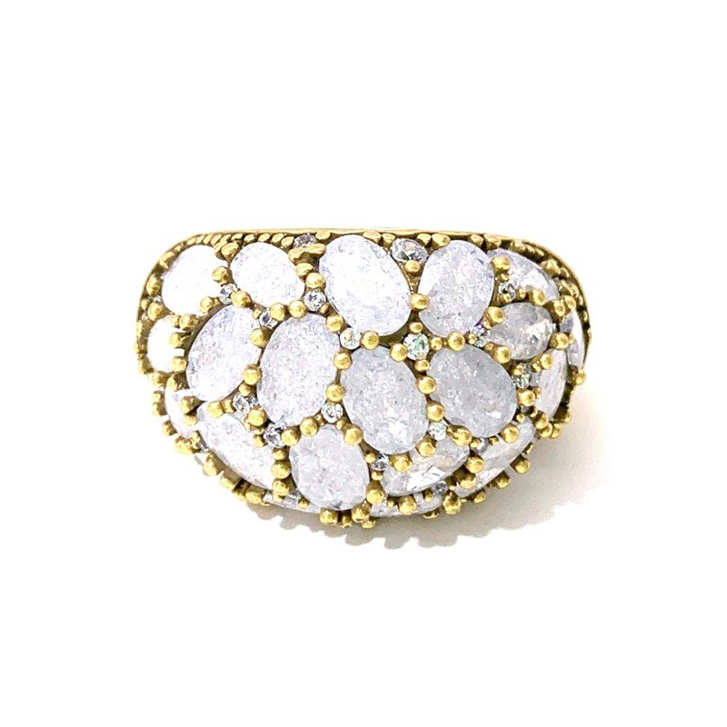 White large-sized zirconia ring