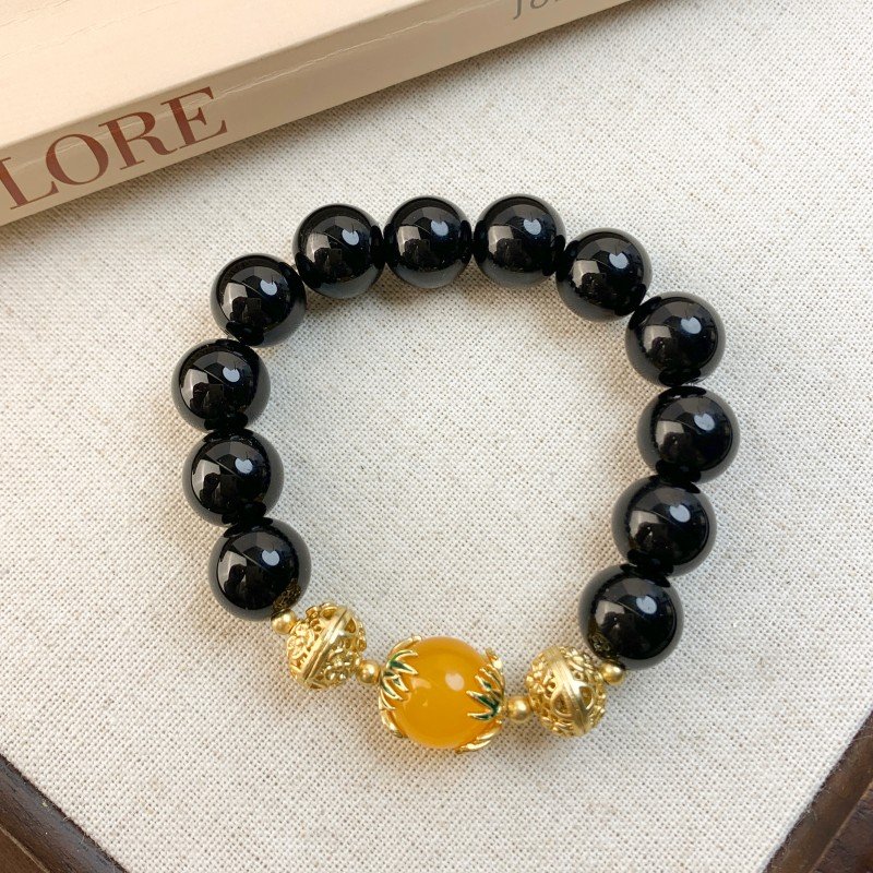 Original design obsidian bracelet