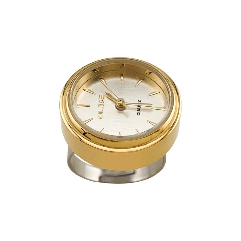 Mini round dial quartz creative ring watch