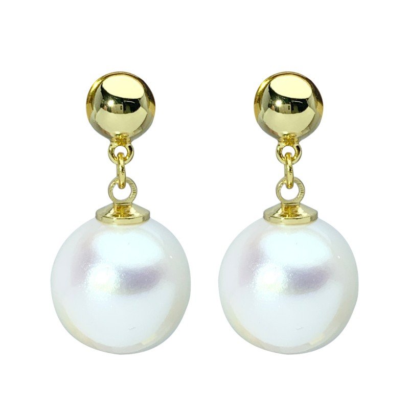 Colorful pearl earrings