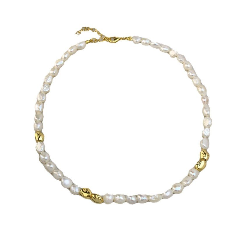 Natural baroque pearl classic versatile collar necklace