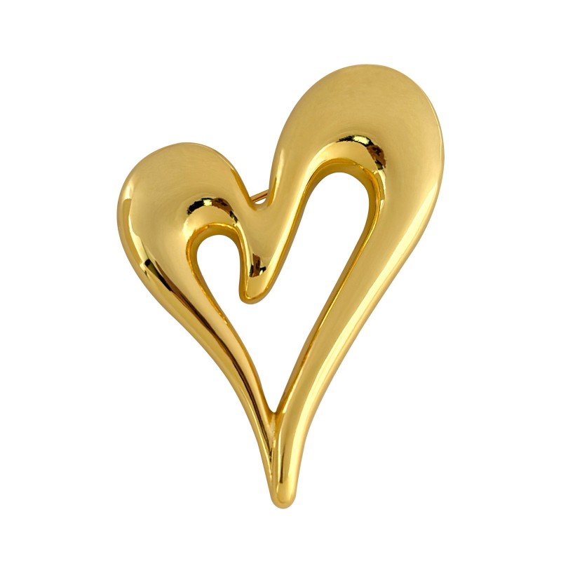New autumn-winter simple heart-shaped fashionable brooch