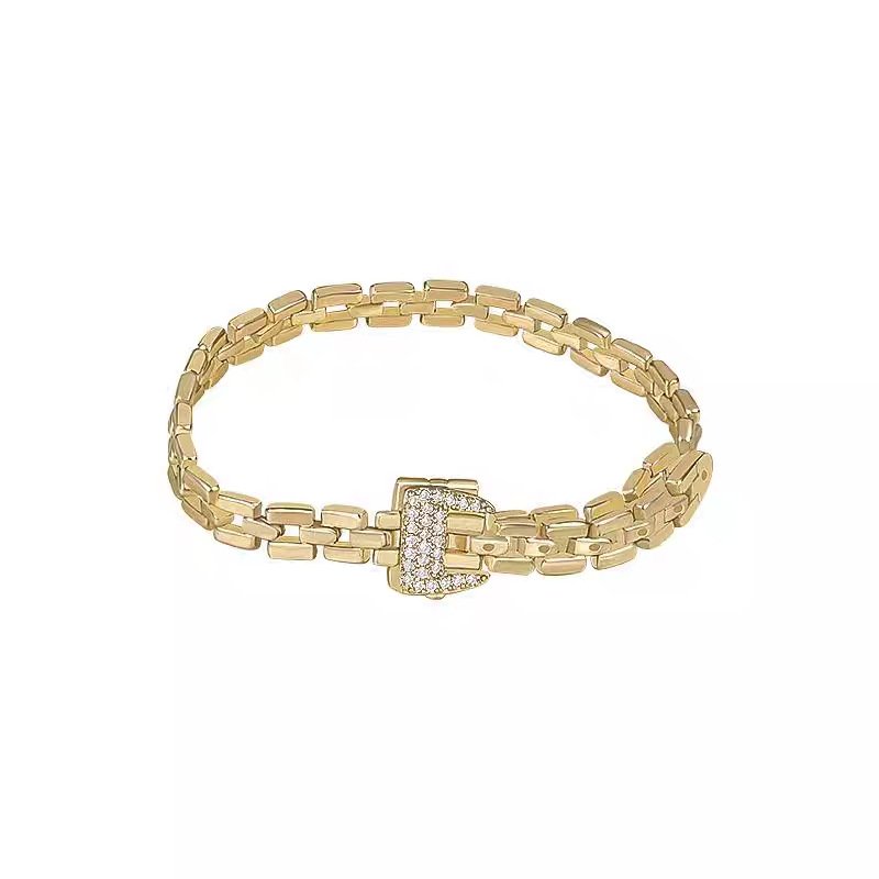 Luxurious diamond-encrusted lock bracelet ring