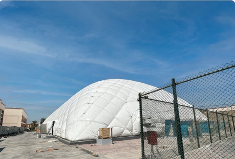 Tent Air Conditioners Going Global OYRR Supports the UAE's First Air-Supported Dome Gymnasium