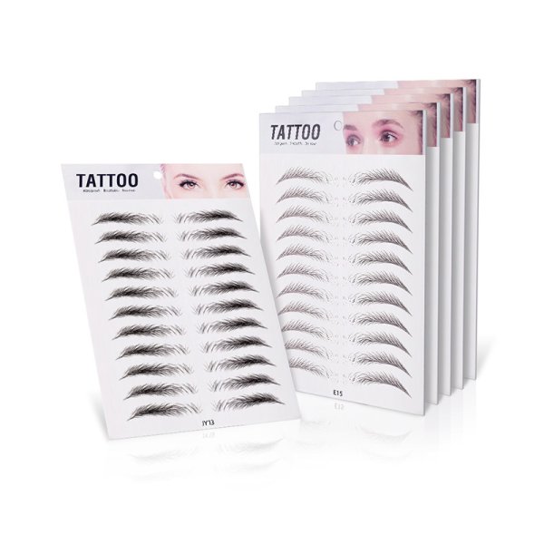 Eco-friendly eyebrow stickers