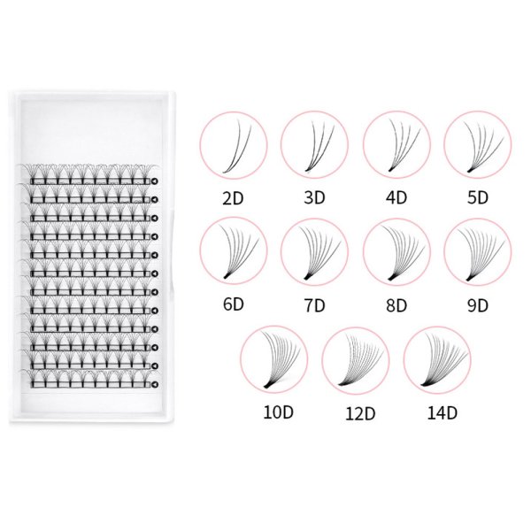 short stem premade fan