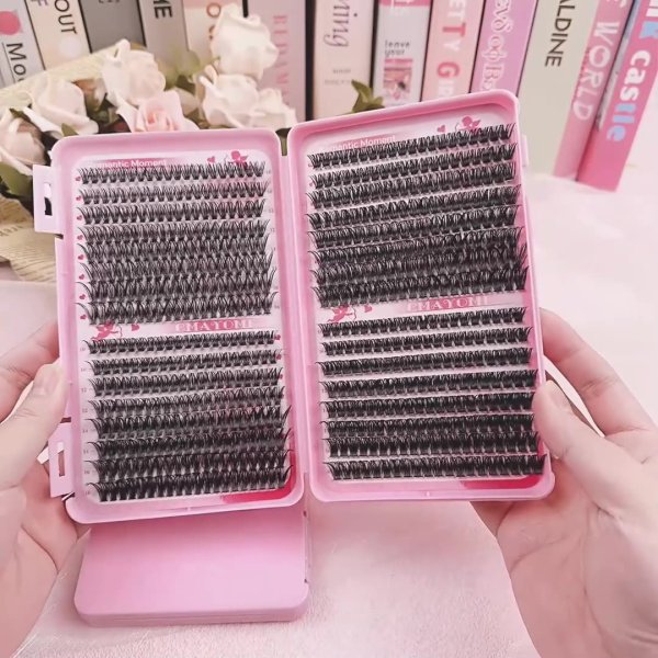 D Curl 640 cluster lashes