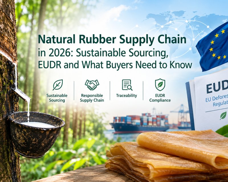 Natural Rubber Supply Chain in 2026: Sustainable Sourcing, EUDR and What Buyers Need to Know