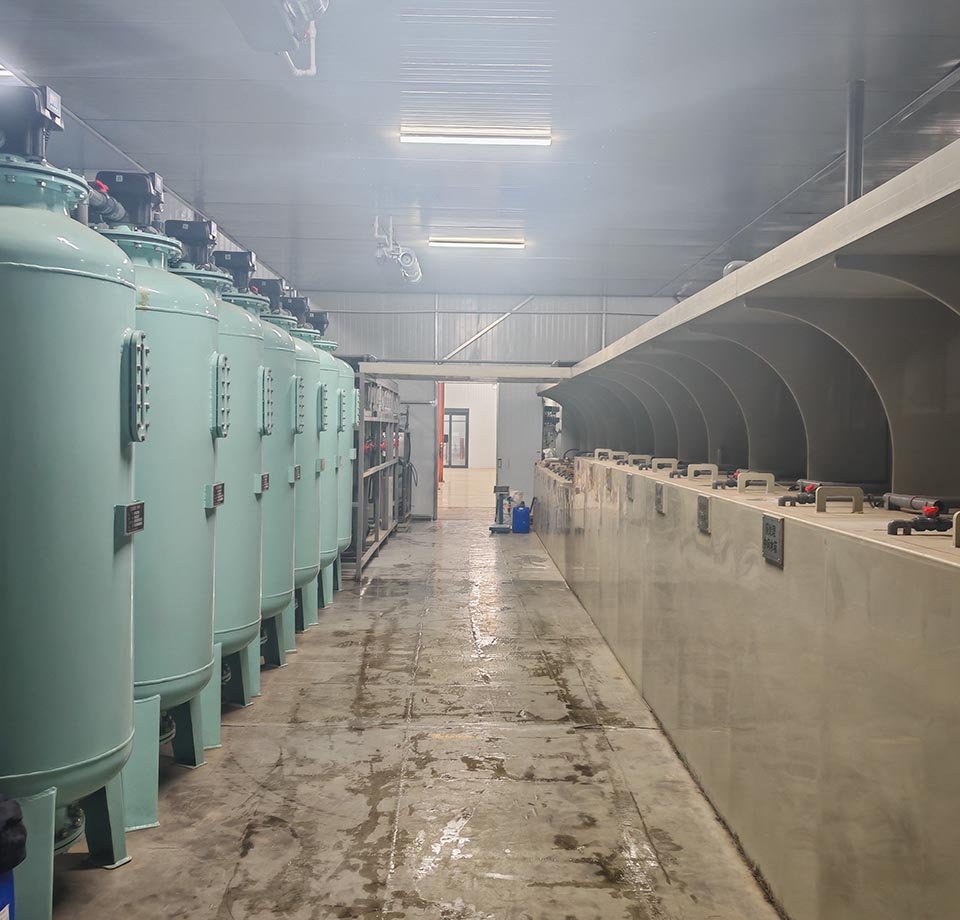 Equipo de purificación de descargas estándar de aguas residuales para tratamiento de superficies metálicas