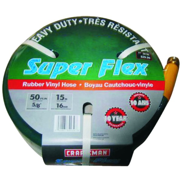 PVC GARDEN HOSE WITH BRASS COUPLING, HEAVY DUTY: 4 LAYER