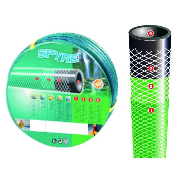 PVC GARDEN HOSE, 4 LAYERS