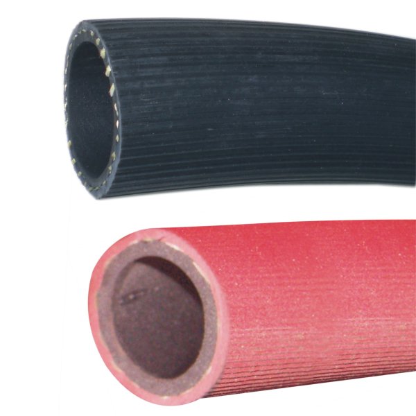 RUBBER WATER HOSE WITH FIBER INSERTION