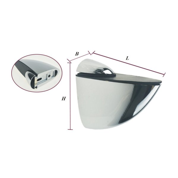 ADJUSTABLE GLASS CLAMP