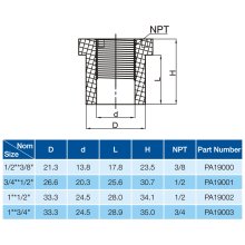 REDUCER BUSHING SPGXFPT-2