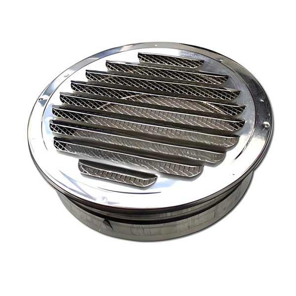 Stainless steel flat exhaust vent