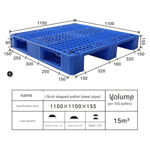 1111-155 grid Sichuan plastic pallet