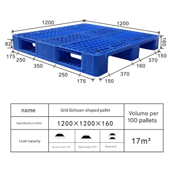 1212-150 Sichuan type plastic pallet
