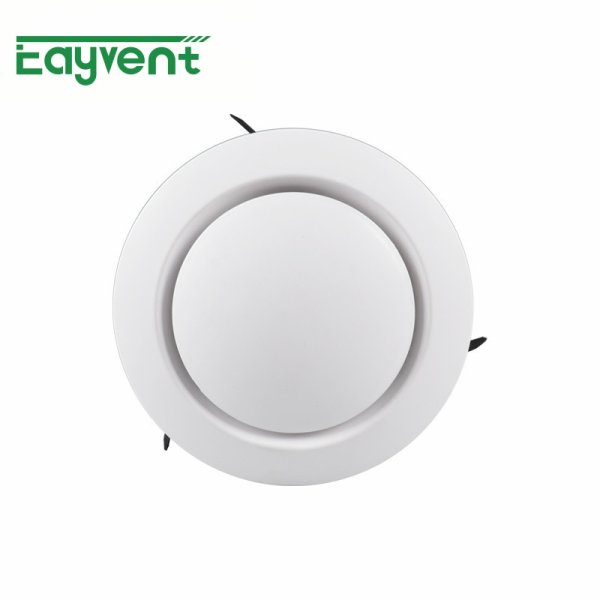 Plastic Round Disc Ceiling Diffuser – Adjustable ABS HVAC Air Supply Grille
