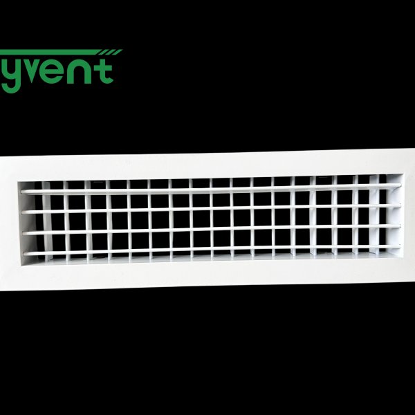 Custom Double Louver Ventilation Grille, High Quality Aluminum HVAC Air Vent