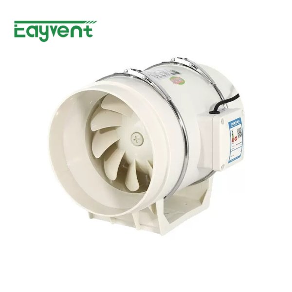 Inline Duct Pipe Ventilation Fan, Energy Efficient Silent Exhaust Booster Fan for Residential and Industrial Use