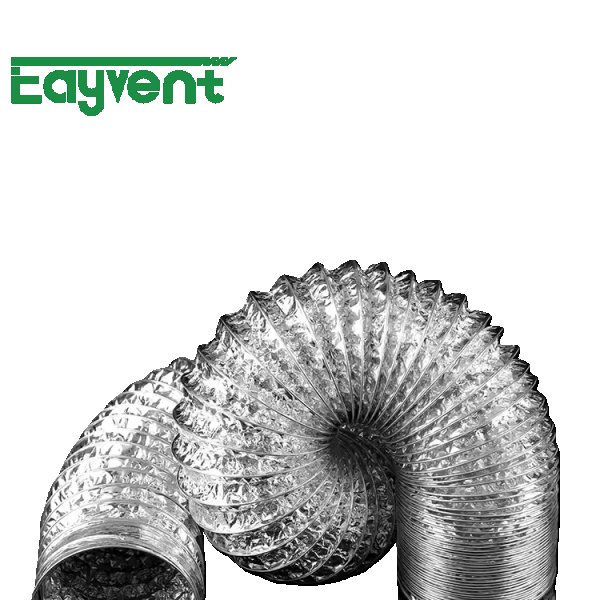  Double-sided Aluminum Foil Insulated Duct, Anti-condensation Fresh Air Pipe, HVAC Engineering Ventilation Duct