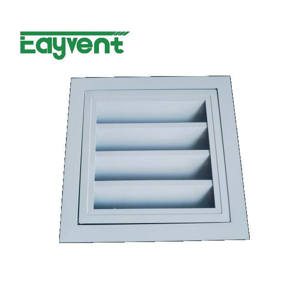 Aluminum Operable Rain Louver — Adjustable Weatherproof Ventilation Louver for Exterior Walls