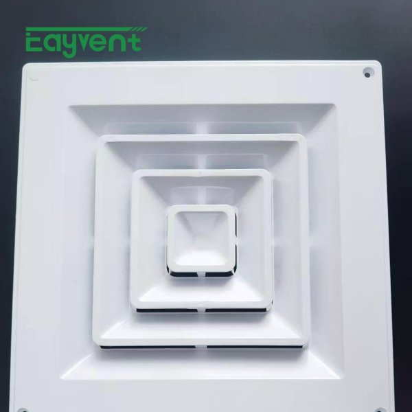 ABS Square Ceiling Air Diffuser 6-12 Inch | HVAC Supply & Return Vent