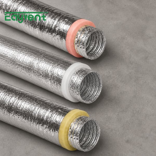 Reinforced Flexible Glass Wool Insulated HVAC Vent Air Duct
