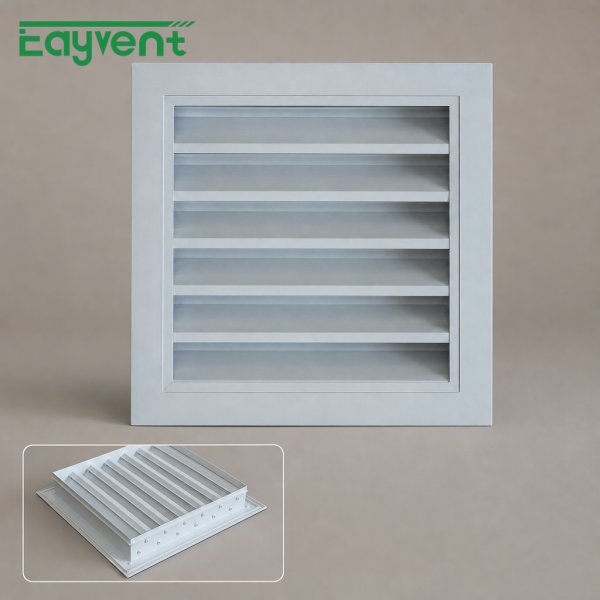 Architectural Aluminum Louver for Building Facade & Curtain Wall Ventilation