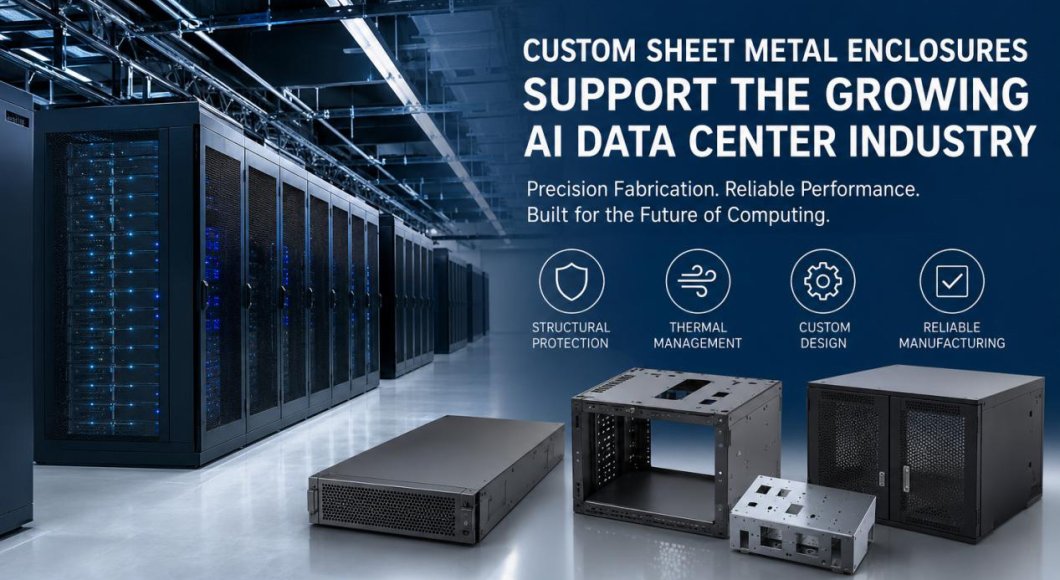How Custom Sheet Metal Enclosures Support the Growing AI Data Center Industry