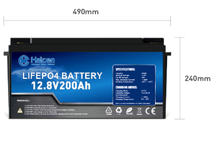 Haicen Power group 49-12V200/260Ah LiFePO4 Lithium Battery for RV, Solar Systems, Marine 