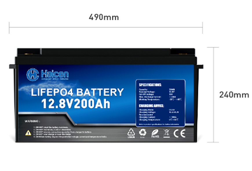 Haicen group 49- 36V60Ah LiFePO4 Lithium Battery for RVs, Marine 