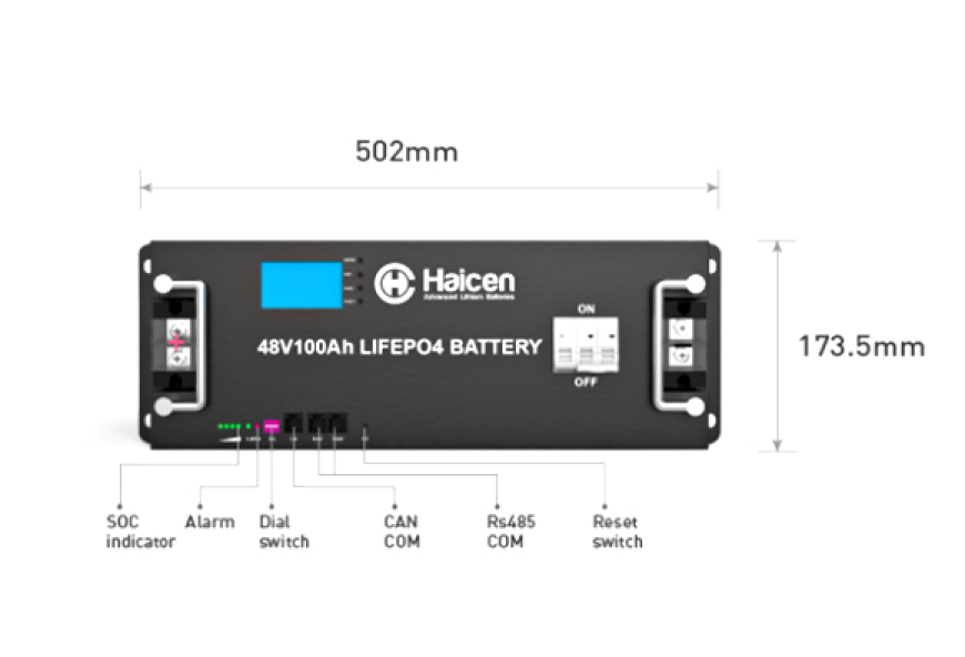 Haicen 4U -48V100Ah LiFePO4 Lithium Battery for energy storage systems