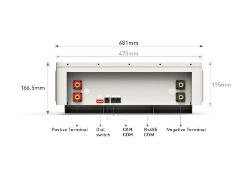 Haicen W -48V106Ah LiFePO4 Lithium Battery for ESS module