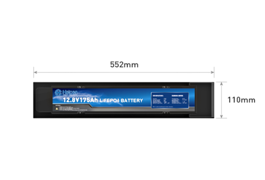 Haicen 552 Series-24V100Ah Slimline LiFePO4 Lithium Battery for RVs, Solar Systems, Marine