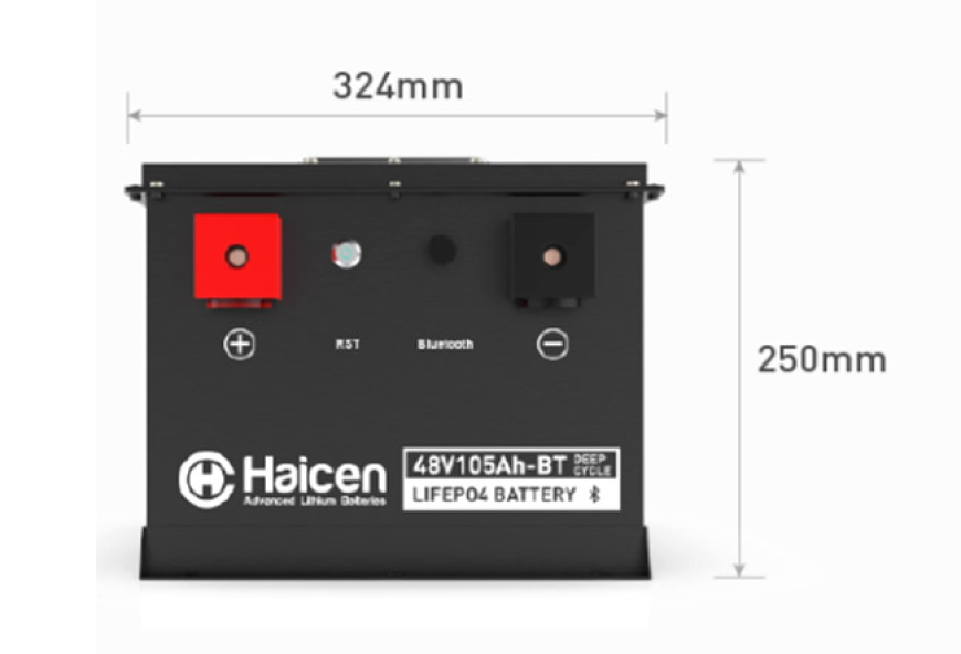 Haicen Power 48V105Ah-A Series LiFePO4 Lithium Battery for Golf Carts