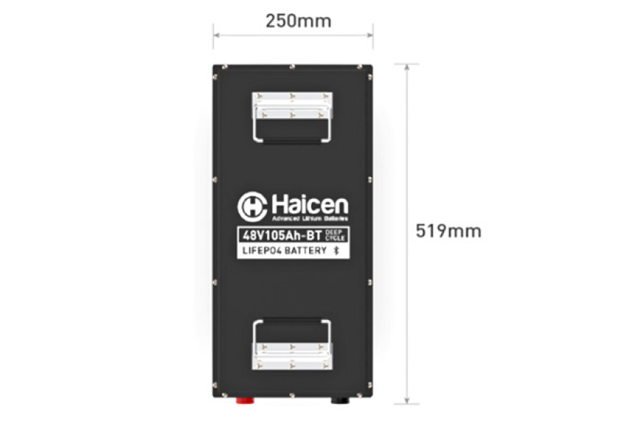 Haicen Power 48V105Ah-B Series Smart LiFePO4 Lithium Battery for Golf Carts