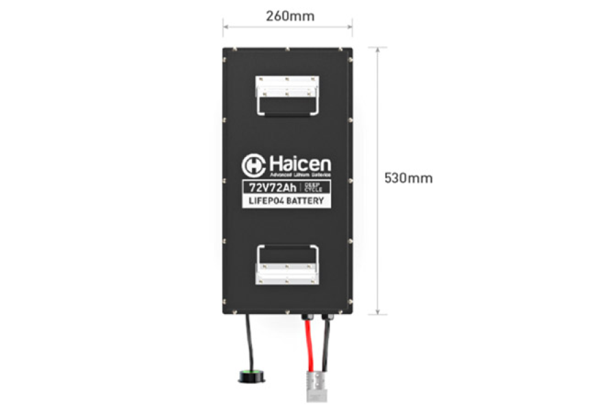 Haicen Power 72V72Ah Smart LiFePO4 Lithium Battery for Golf Carts