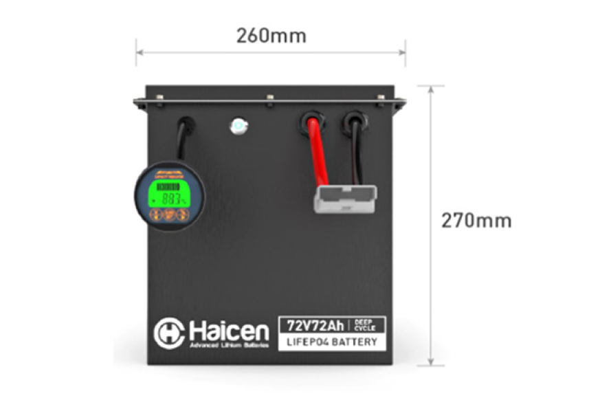 Haicen Power 72V72Ah LiFePO4 Lithium Battery for Golf Carts