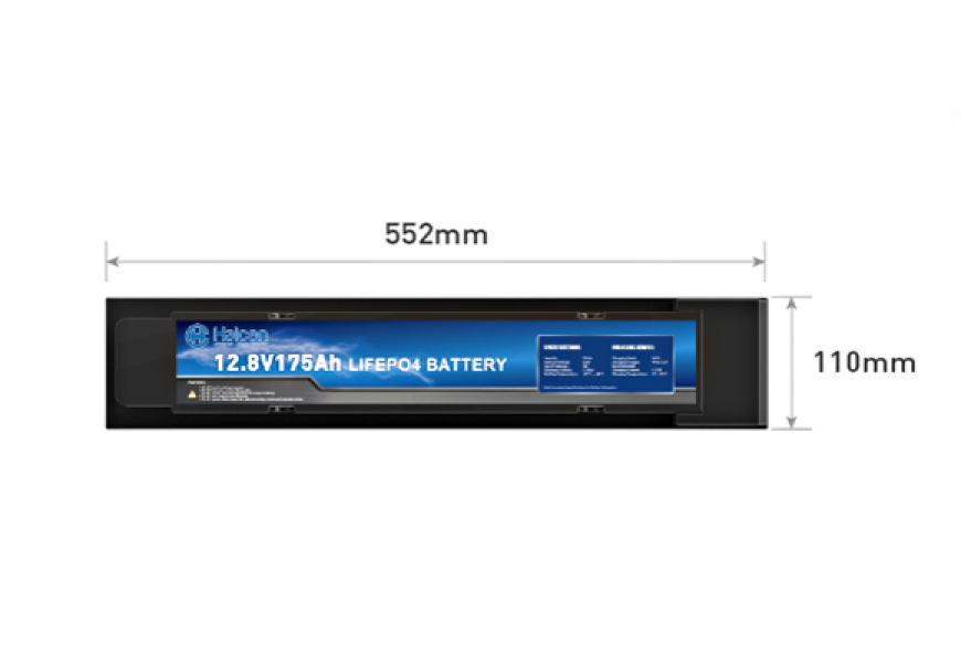 Haicen 552S-12V175/200Ah Slimline LiFePO4 Lithium Battery for RVs, Solar Systems, Marine 