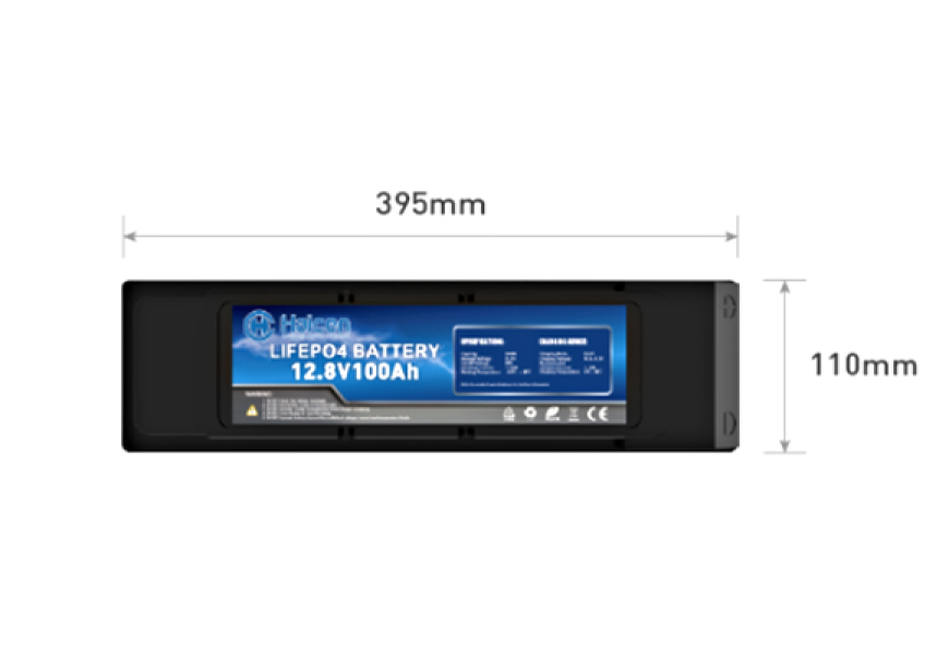 Haicen 395 -12V135Ah Slimline LiFePO4 Lithium Battery for RV and Solar Systems