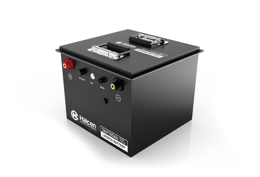 Haicen 36V105Ah Smart LiFePO4 Lithium Battery for Golf Carts